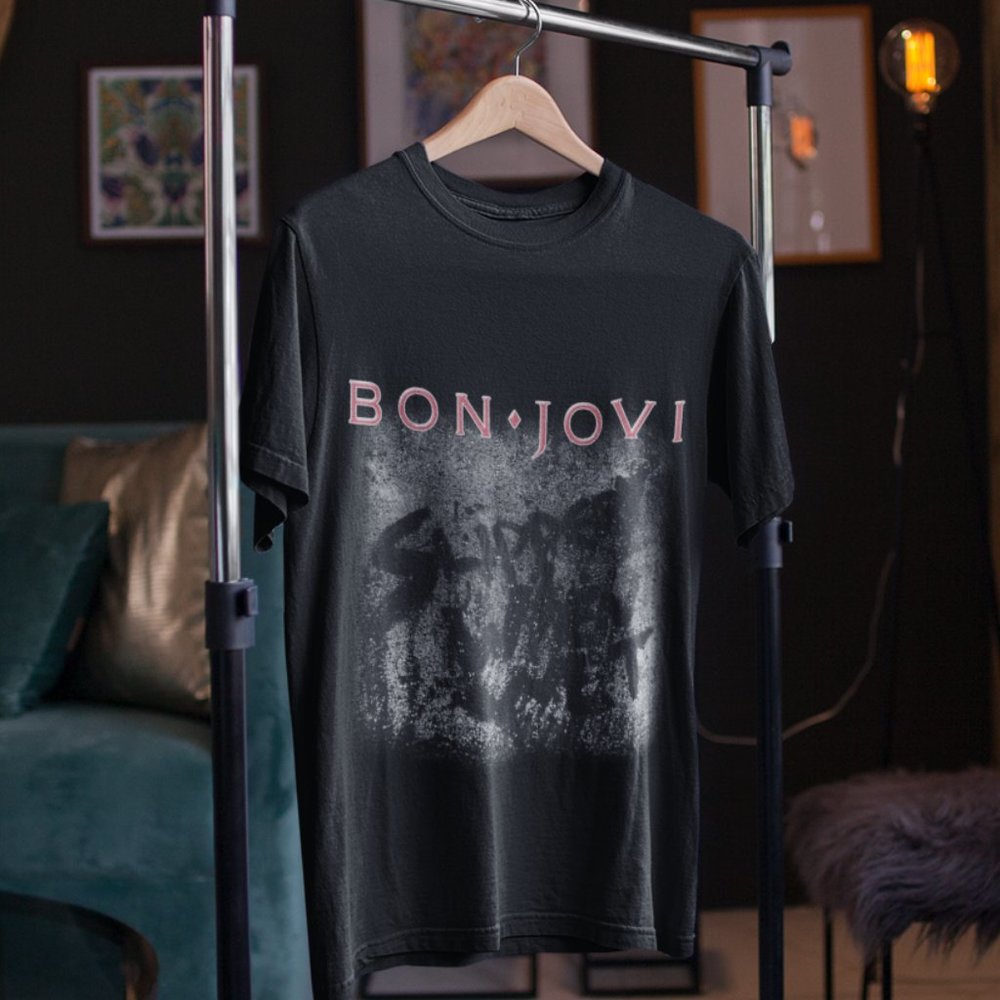 Bon Jovi Homage Vintage T-Shirt, Rock Band Shirt, Singer Jon Bon Jovi Shirt